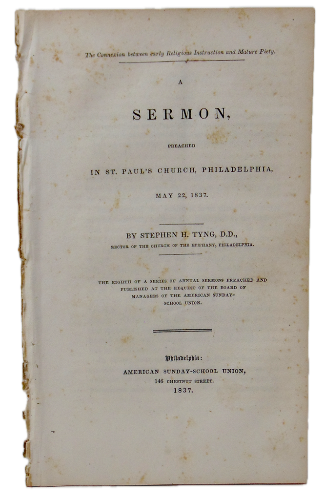 The Connexion between early Religious Instruction and Mature Piety (1837)