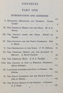 Missions Under the Cross, Addresses at the International Missionary Council 1952