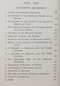Missions Under the Cross, Addresses at the International Missionary Council 1952