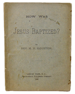 1886  How Was Jesus Baptized?  By Sprinkling