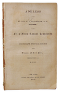 1843 Bishop Onderdonk Annual Convention Report, Defends His Ordinations