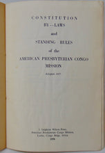 Load image into Gallery viewer, By-Laws,  Standing Rules of the American Presbyterian Congo Mission Adopted 1957
