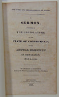 The Duties and Embarrassments of Rulers 1830 Election Sermon