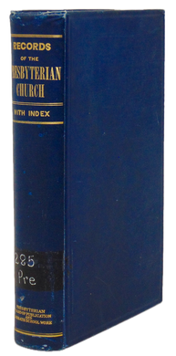 Records of the Presbyterian Church in the United States of America, 1708-1788