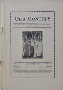 [Thornwell Orphanage] 77 issues of Our Monthly, Orphanage News, Clinton SC