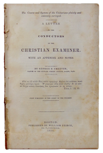 Cheever 1834 The Course & System of the Unitarians plainly and solemnly surveyed