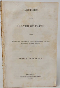 Lectures on the Prayer of Faith (1832)
