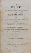 Load image into Gallery viewer, Bible Doctrine concerning the Devil and Satan &amp; Everlasting Punishment 1827