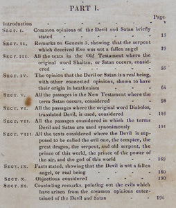 Bible Doctrine concerning the Devil and Satan & Everlasting Punishment 1827