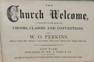 The Church Welcome, A Collection of New Music (1873)