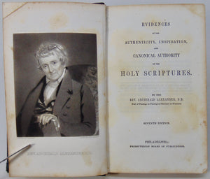 Evidences of the Authenticity, Inspiration, and Canonical Authority of the Bible