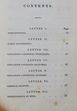 Load image into Gallery viewer, W. B. Sprague. Letters on Practical Subjects, to a Daughter (1834)
