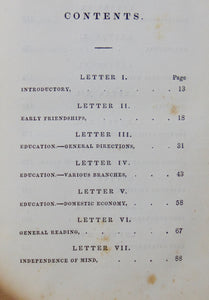 W. B. Sprague. Letters on Practical Subjects, to a Daughter (1834)