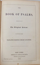 Load image into Gallery viewer, [LARGE PRINT] The Book of Psalms 1857 LEATHER KJV