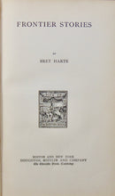 Load image into Gallery viewer, Bret Harte.  Frontier Stories, California Gold Rush (1887)