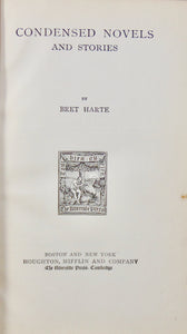 Bret Harte. Novels and Stories of the Gold Rush (1899)