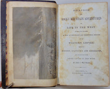 Load image into Gallery viewer, Prairie and Rocky Mountain Adventures of Life in the West (1866)