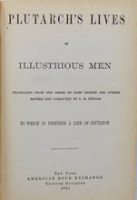 Load image into Gallery viewer, Plutarch&#39;s Lives of Illustrious Men (1881)