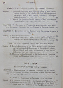 Philosophy of Sir William Hamilton, Professor in Edinburgh University