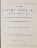 c 1845 Huge Bible Study, A Guide to Family Devotion, many illustrations