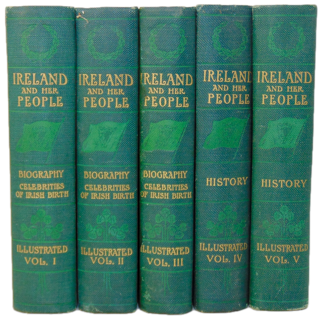 1909 Ireland and Her People : A Library of Irish Biography (5 volume set)
