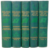1909 Ireland and Her People : A Library of Irish Biography (5 volume set)