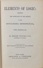Load image into Gallery viewer, Richard Whately.  Elements of Logic (1880)
