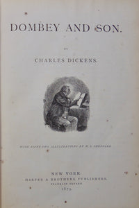 [VICTORIAN BINDINGS] Works of Charles Dickens (9 volumes), fully illustrated