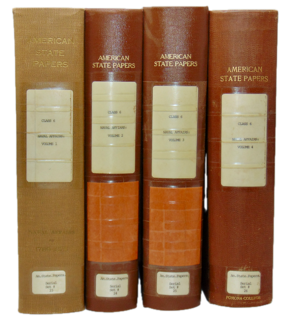 American State Papers. Naval Affairs (4 volumes) 1789-1836