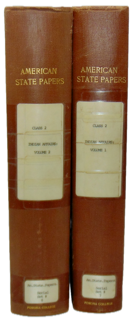 American State Papers. Indian Affairs (2 volumes) 1789-1827