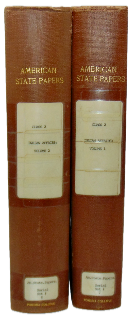 American State Papers. Indian Affairs (2 volumes) 1789-1827