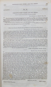 American State Papers. Indian Affairs (2 volumes) 1789-1827
