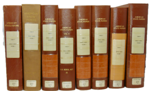 American State Papers. Public Lands (8 volumes), Westward Expansion