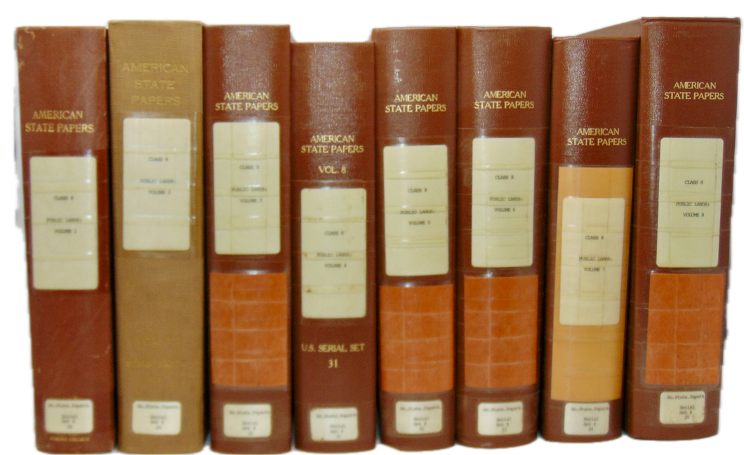 American State Papers. Public Lands (8 volumes), Westward Expansion