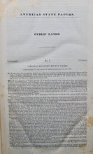 Load image into Gallery viewer, American State Papers. Public Lands (8 volumes), Westward Expansion