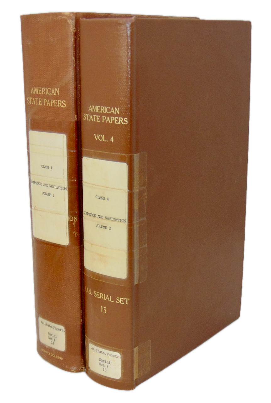 American State Papers. Commerce and Navigation (2 volumes) 1789-1823