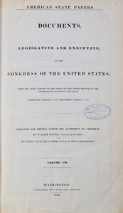 American State Papers. Commerce and Navigation (2 volumes) 1789-1823