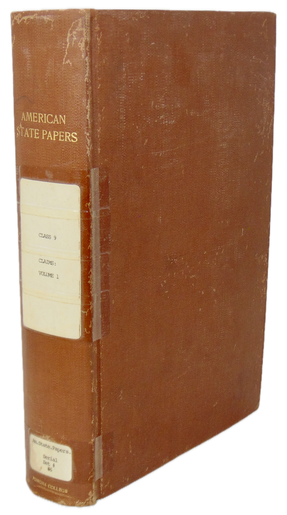 American State Papers. Claims, Losses, Military and other.  1789-1823