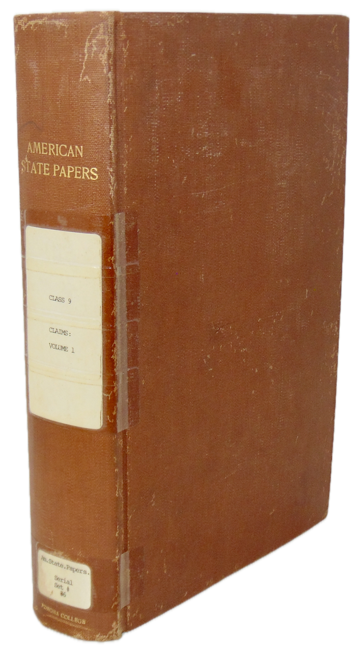 American State Papers. Claims, Losses, Military and other.  1789-1823