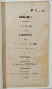 1810 American Ordination Sermon on the Duties of the Christian Pastor