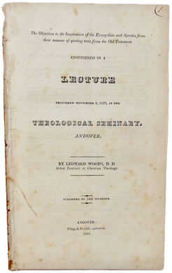 1824 Apostles Use of the Old Testament Proves the Inspiration of the Bible