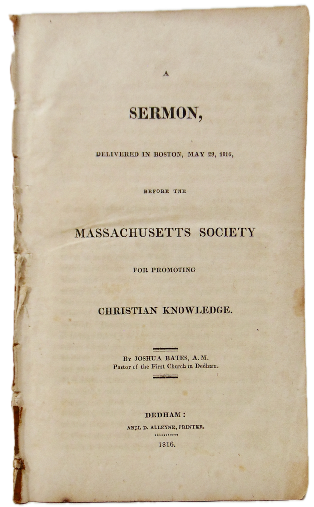 1816 Home Missionary Evangelism Sermon, to Prepare Men for Heaven