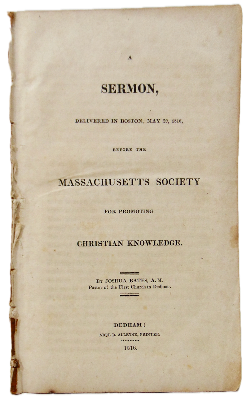 1816 Home Missionary Evangelism Sermon, to Prepare Men for Heaven