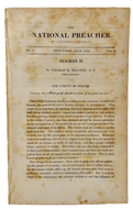 Thomas Skinner, New School Presbyterian, 1826 The Utility of Prayer
