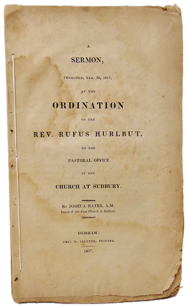 1817 Ordination Sermon, Qualifications for the Christian Ministry