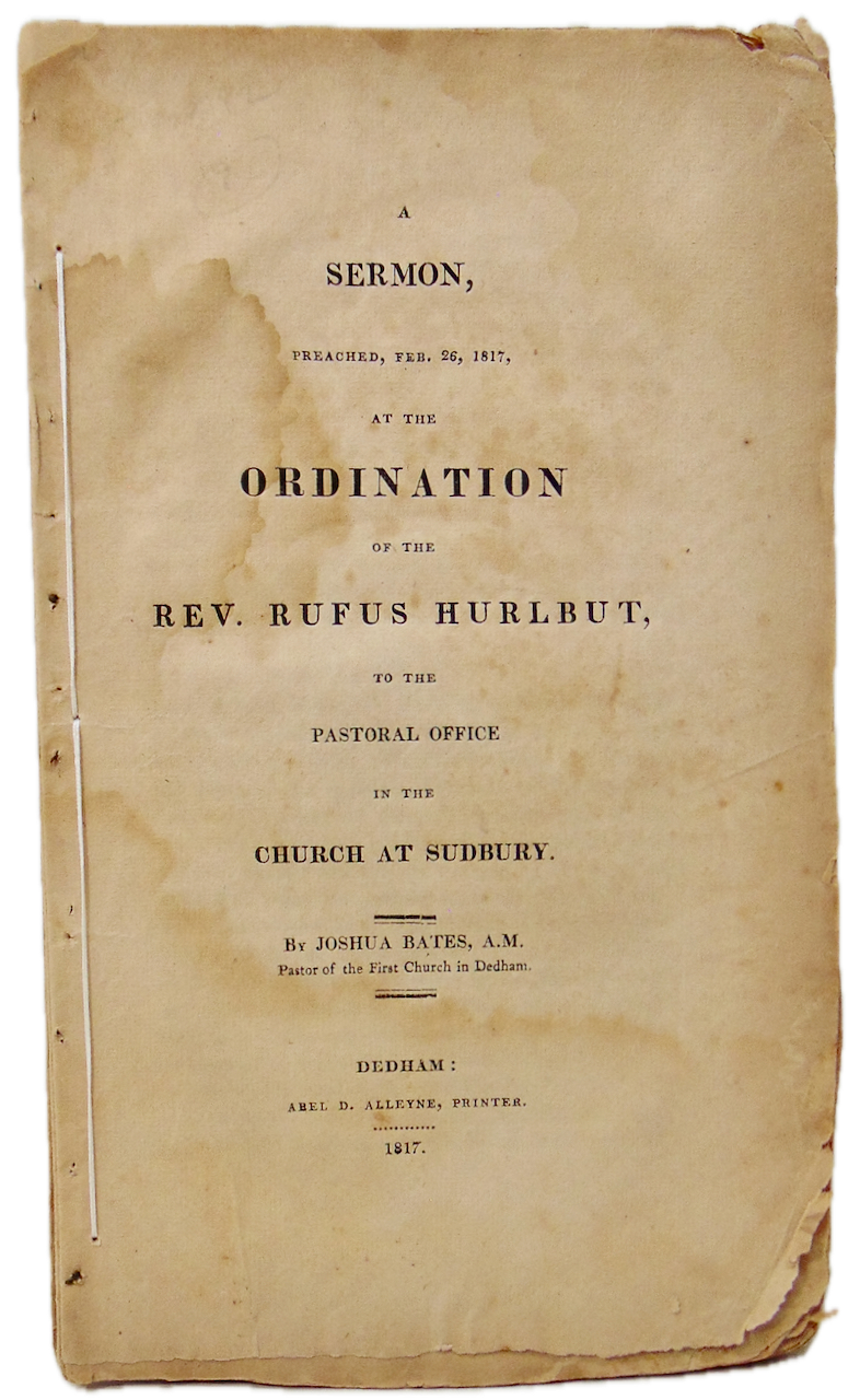 1817 Ordination Sermon, Qualifications for the Christian Ministry