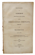 Ebenezer Porter. 1823 Public Fast Sermon on The Signs of the Times