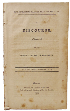 1809 Missionary Sermon, The Giver more Blessed than the Receiver