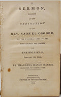 1809 Unitarian Ordination Sermon, Take Heed Unto Thyself and The Doctrine
