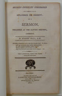 1801 Baptist Robert Hall, Unbelief Ruins Society, Christians Enhance It